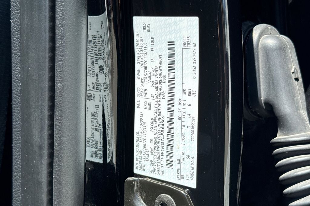 2020 Ford F-150 Raptor Recaro package