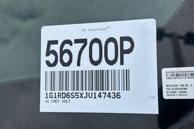 2018 Chevrolet Volt Premier