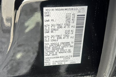 2024 Nissan Frontier PRO-4X