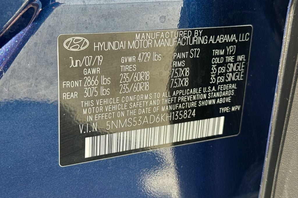 2019 Hyundai Santa Fe Limited