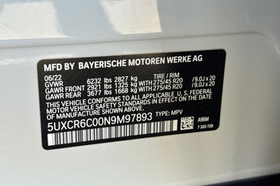 2022 BMW X5 xDrive40i