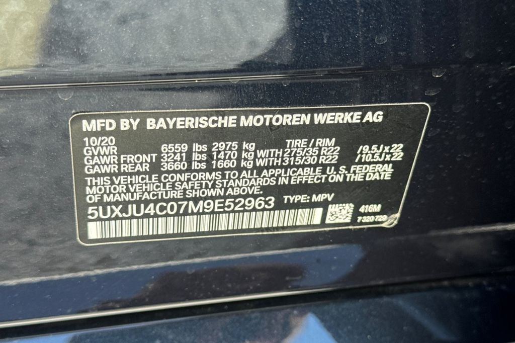 2021 BMW X5 M50i