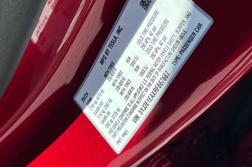 2024 Tesla Model 3 Base