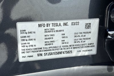 2022 Tesla Model S Base