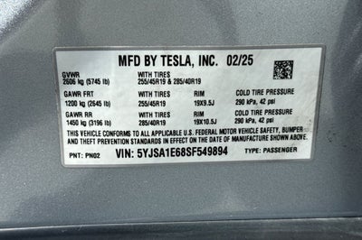 2025 Tesla Model S Plaid