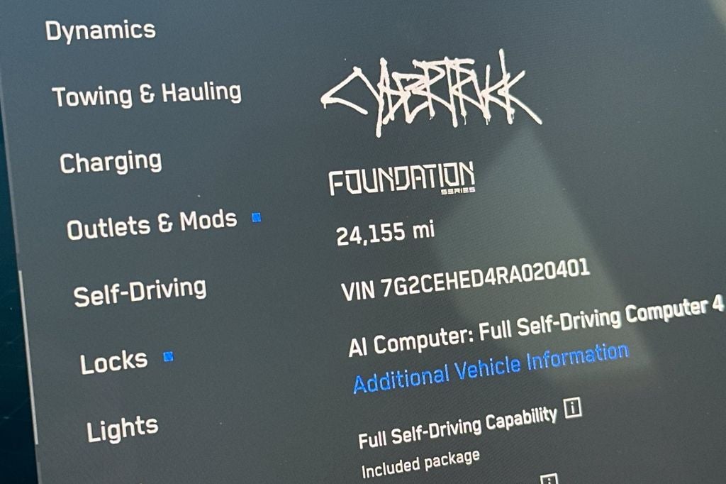 2024 Tesla Cybertruck Foundation