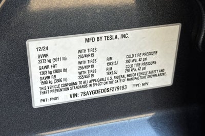 2025 Tesla Model Y Long Range