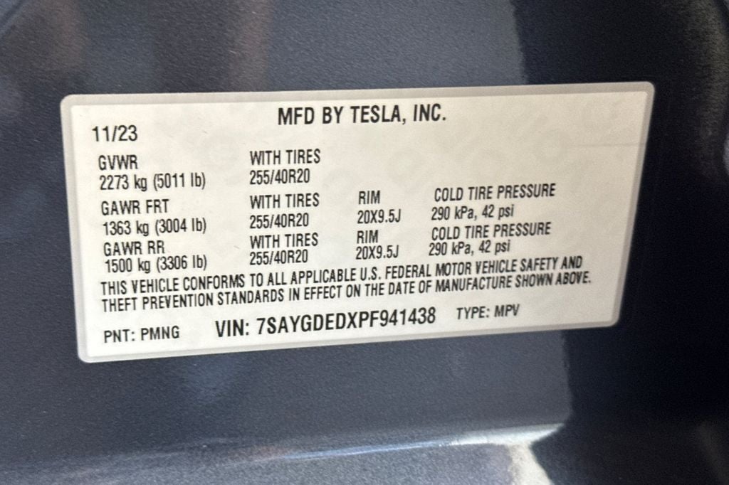 2023 Tesla Model Y Standard Range Hardware 4 (HW4/AI4)