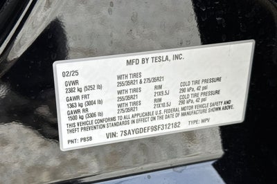 2025 Tesla Model Y Performance