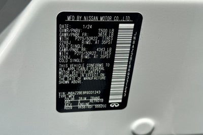 2024 INFINITI QX80 Sensory