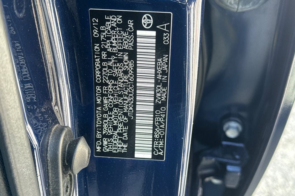 2012 Toyota Prius Two