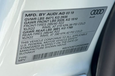 2019 Audi Q8 3.0T Prestige quattro