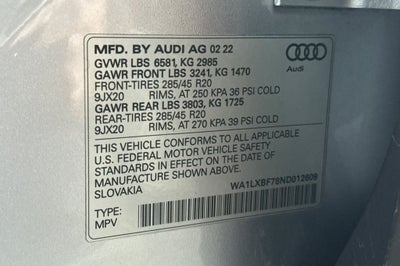 2022 Audi Q7 55 Premium Plus quattro