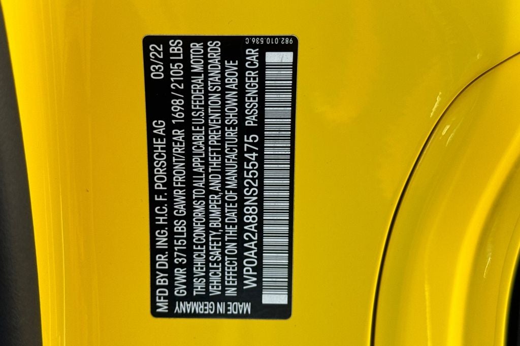 2022 Porsche 718 Cayman T