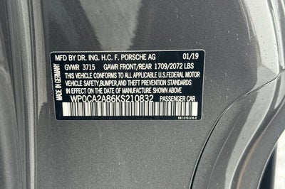 2019 Porsche 718 Boxster .