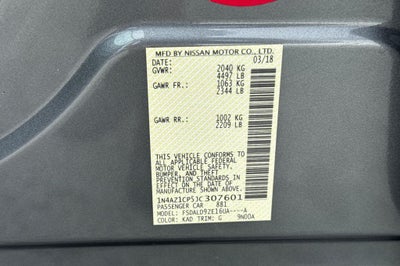 2018 Nissan Leaf SV
