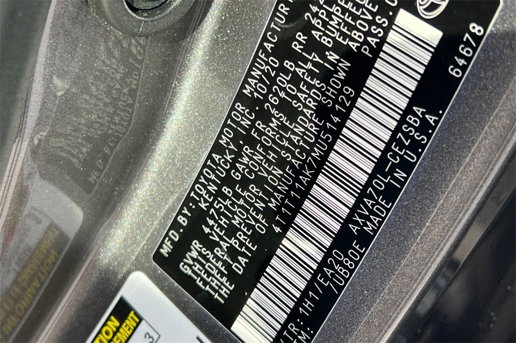 2021 Toyota Camry Base