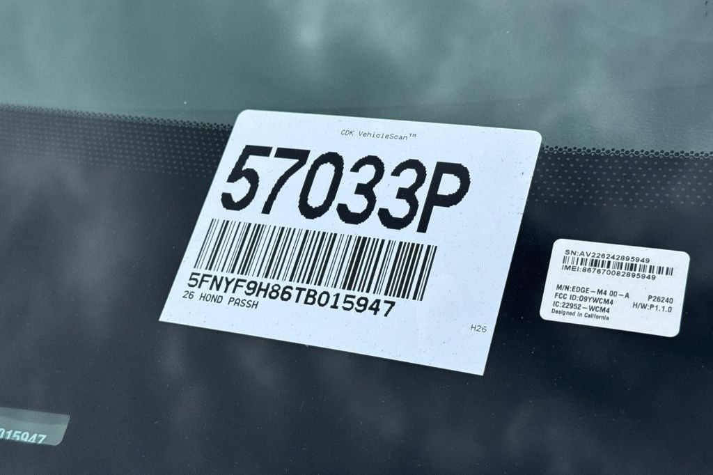 2026 Honda Passport TrailSport Elite Blackout