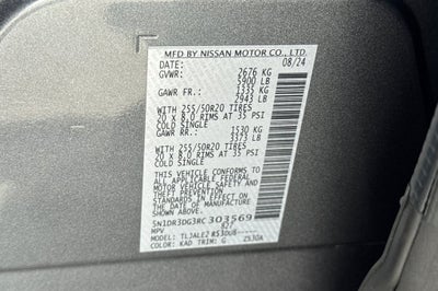2024 Nissan Pathfinder Platinum