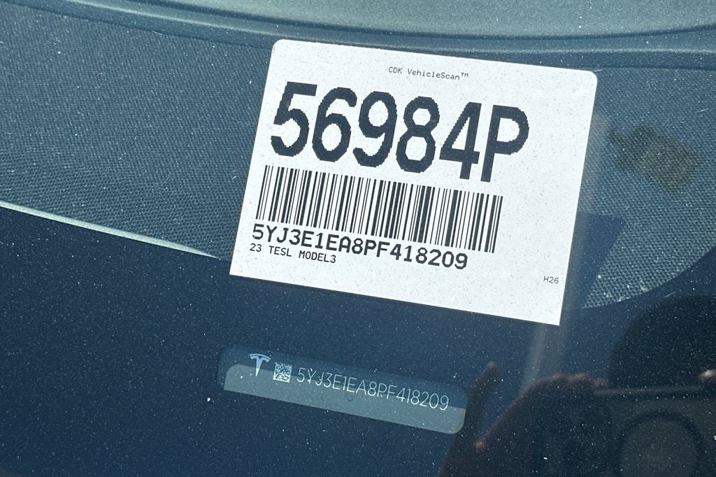 Used 2023 Tesla Model 3 Base with VIN 5YJ3E1EA8PF418209 for sale in Santa Clara, CA