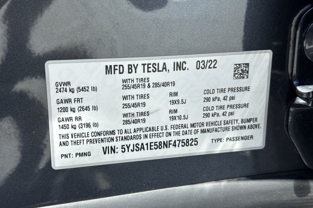 2022 Tesla Model S Base