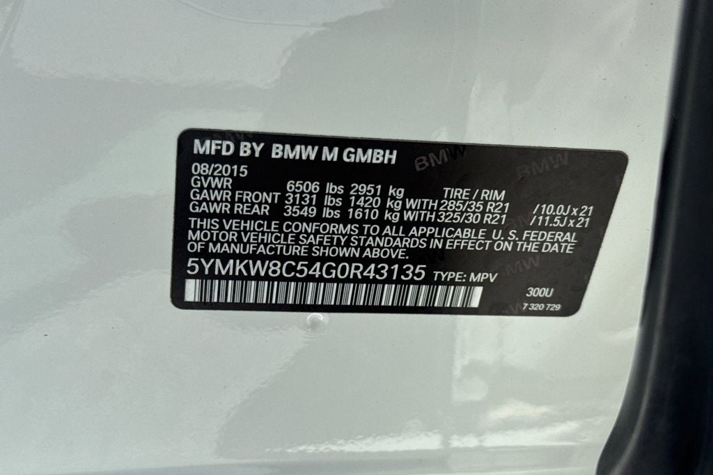 2016 BMW X6 M Base