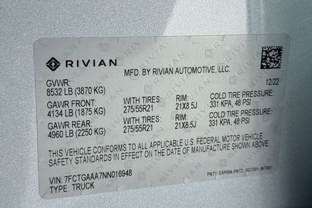 2022 Rivian R1T Adventure