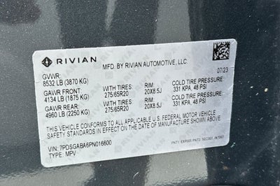 2023 Rivian R1S Adventure
