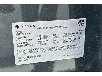 2023 Rivian R1S Adventure Quad Motor Large Pack
