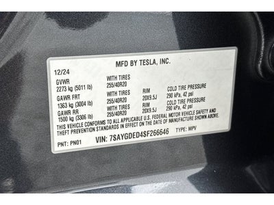 2025 Tesla Model Y Long Range