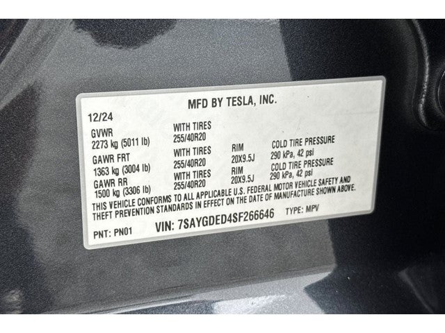 2025 Tesla Model Y Long Range