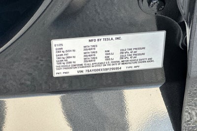 2025 Tesla Model Y Long Range