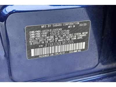 2020 Subaru WRX Premium