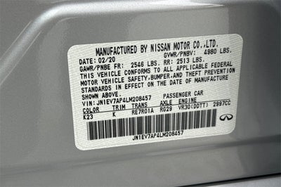 2020 INFINITI Q50 LUXE