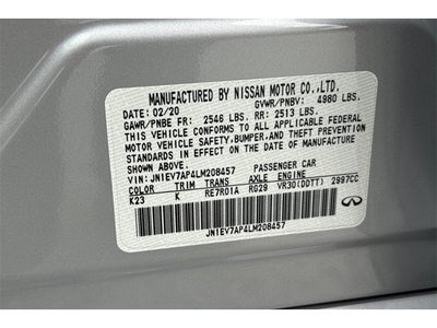 2020 INFINITI Q50 LUXE