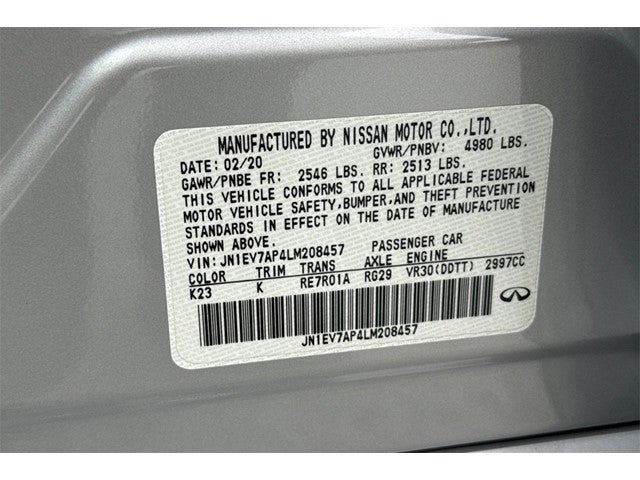 2020 INFINITI Q50 LUXE