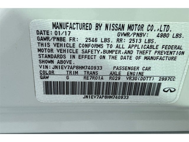 2017 INFINITI Q50 Premium