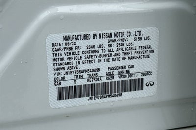 2023 INFINITI Q50 LUXE AWD