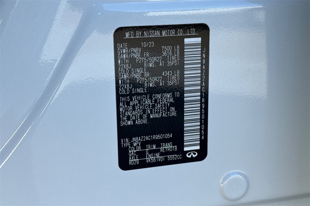 2024 INFINITI QX80 PREMIUM SELECT 4WD