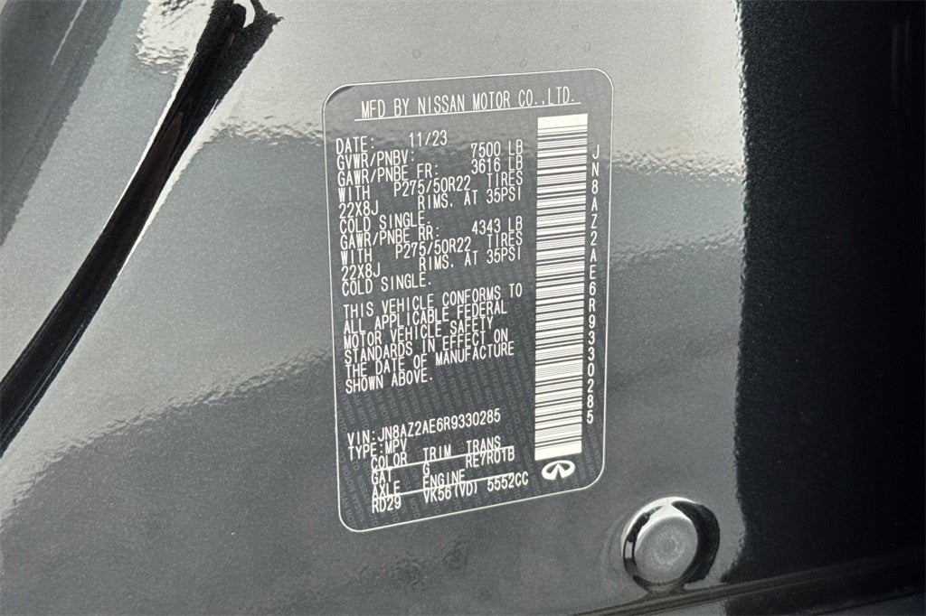 2024 INFINITI QX80 PREMIUM SELECT 4WD