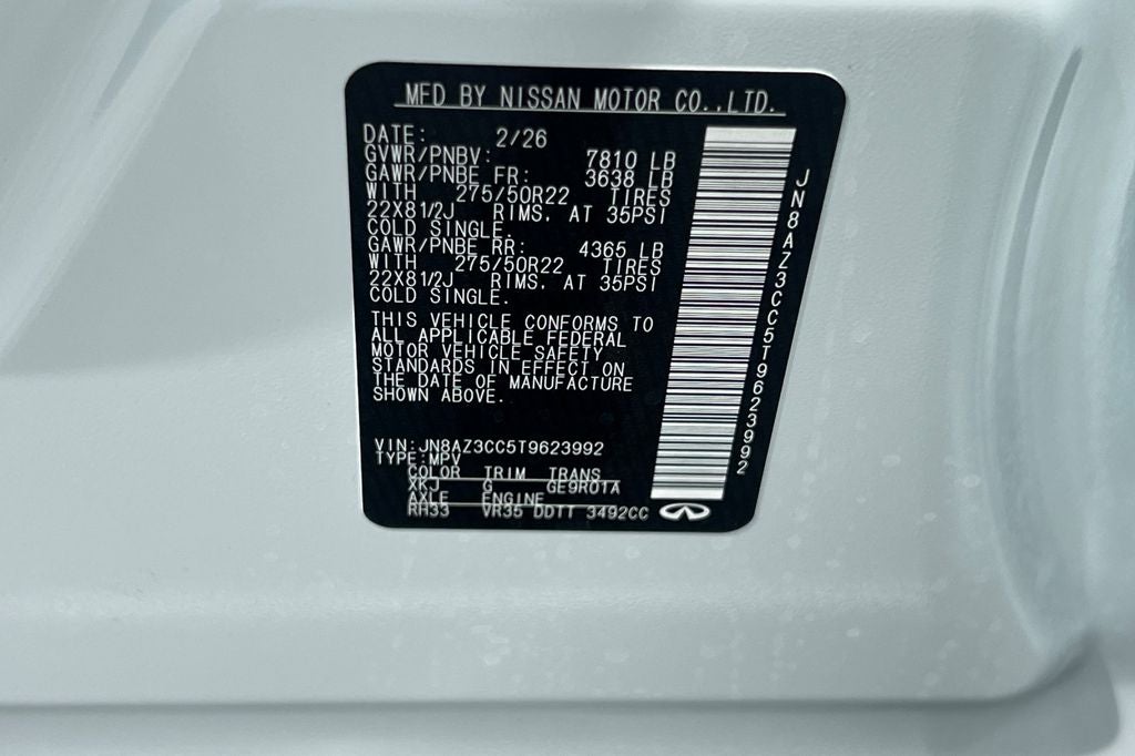 2026 INFINITI QX80 Autograph 4WD