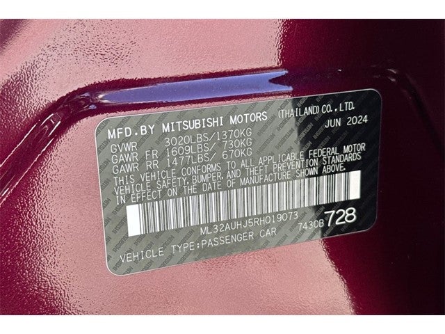 2024 Mitsubishi Mirage ES