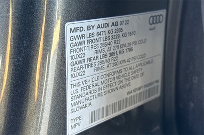 2022 Audi Q8 55 Premium Plus quattro