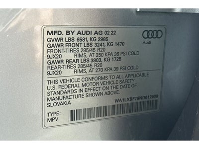 2022 Audi Q7 55 Premium Plus quattro