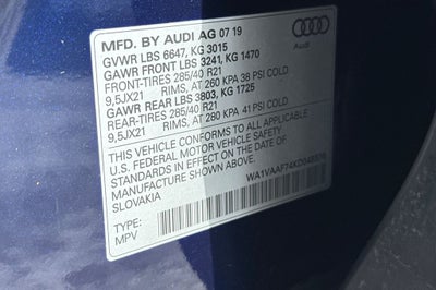 2019 Audi Q7 55 Prestige quattro
