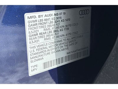 2019 Audi Q7 55 Prestige quattro