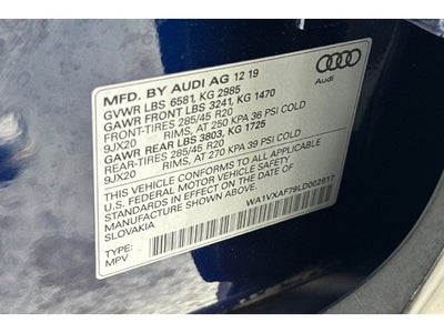 2020 Audi Q7 55 Prestige quattro