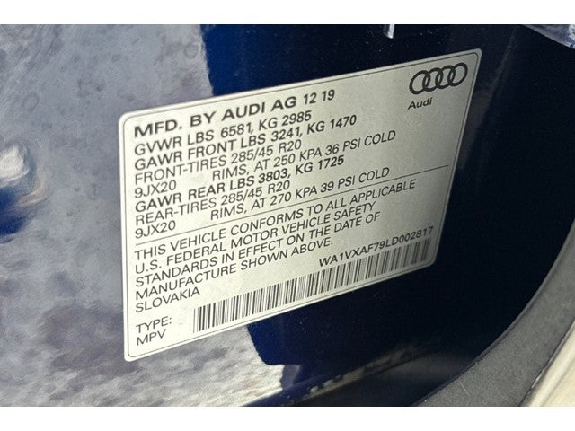 2020 Audi Q7 55 Prestige quattro