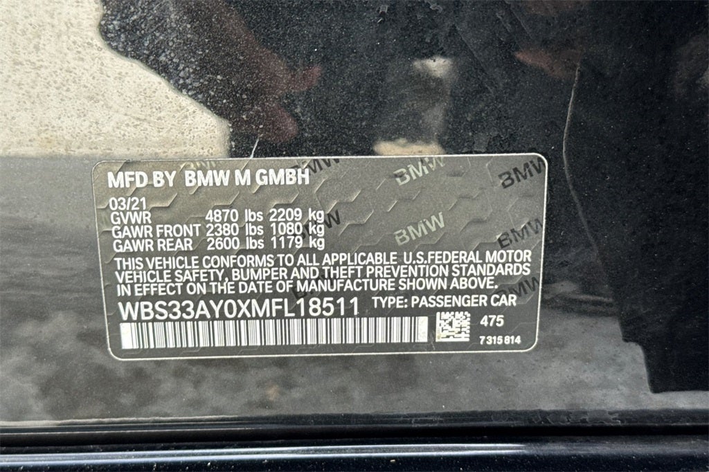 2021 BMW M3 Competition