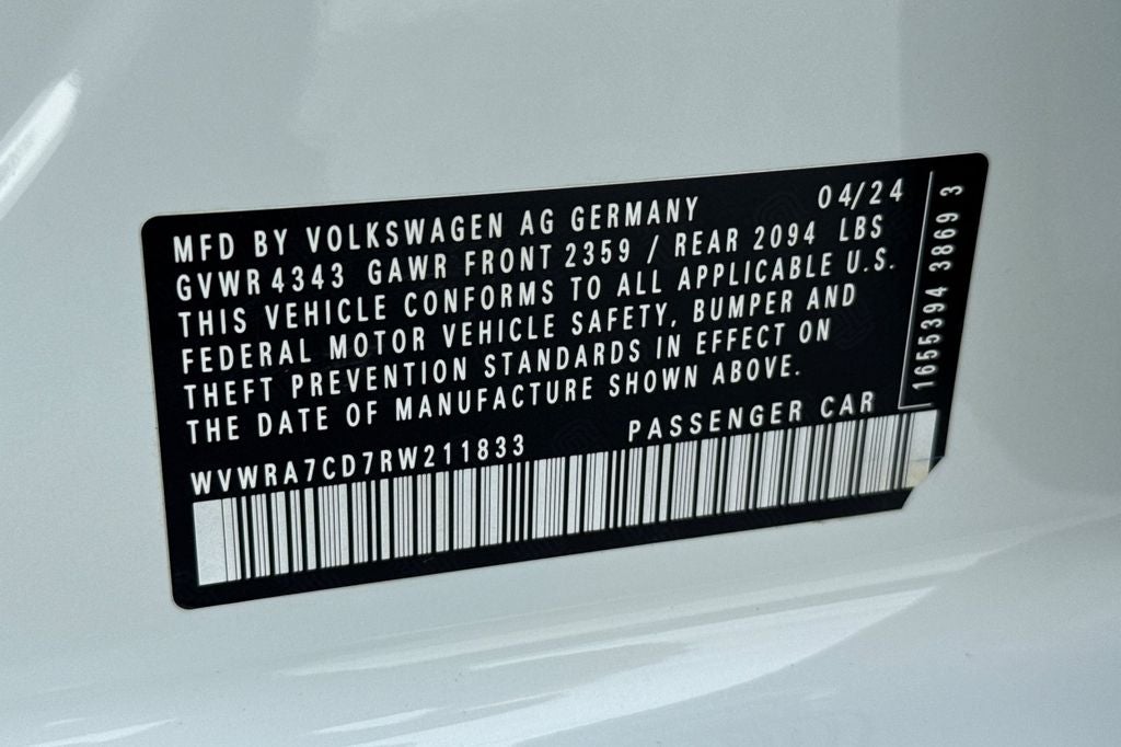 2024 Volkswagen Golf GTI 2.0T SE